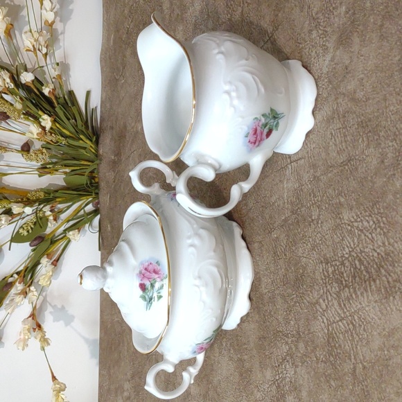 Vintage  Royal Vienna Poland Large Tea Pot and Cream and Sugar Set - Picture 10 of 17